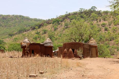 Afrique-Togo, village tamberma
