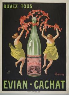 Affiche Buvez tous Evian-Cachat par Cappiello, Leonetto, 1875-1942 (bibliothèque municipale de Lyon)